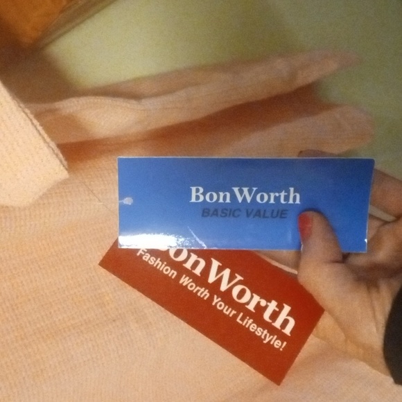 🟢BOGO🟢 NWTBon Worth Pink "BLUSH ROSE" Top - Picture 3 of 3